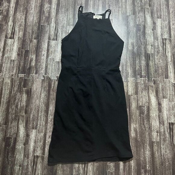 Monteau Dresses & Skirts - Monteau Women's Black Mock Neck Mini Dress